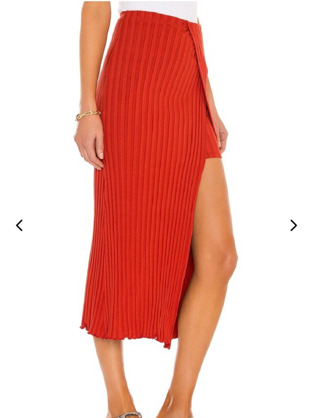 Lovers + Friends Layered Midi Skirt and Off Shoulder Top